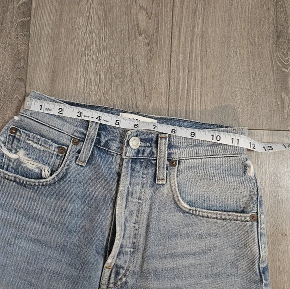 AGOLDE Riley High Rise Denim Shorts - Picture 10 of 11